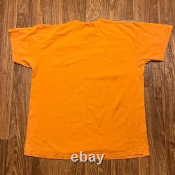 T-shirt vintage Tennessee Volunteers taille adulte Lg orange Snoopy Peanuts Charlie Brown