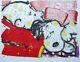 Tom Everhart Mellow Jello Snoopy Chien Charlie Brown Peanuts Signé à La Main Coa