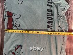 TRÈS RARE poncho vert vintage Snoopy et Charlie Brown Woodstock Peanuts présentoir