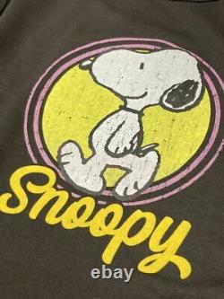 Taille Snoopy Charlie Brown Sweat Trainer / Traitement De La Capitulation À L'arrière Brossé