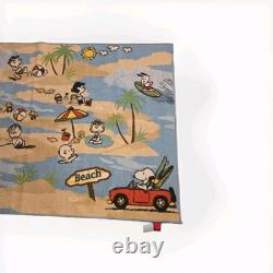 Tapis de plage RARE Peanuts 3'3 X 5'3 Snoopy Charlie Brown Lucy Woodstock