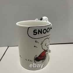 Tasse Snoopy RARE 3D-Hallmark Peanuts Charlie Brown Snoopy Accroché à la Poignée