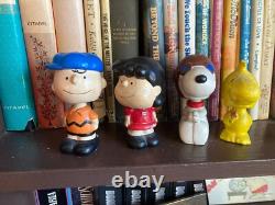 Têtes Bobble Vintage de Charlie Brown avec Lucy, Snoopy, Woodstock