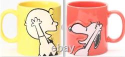 Thé De L'après-midi X Peanuts 70e Anniversaire Snoopy Charlie Brown Mug 2 Sets Nouveau