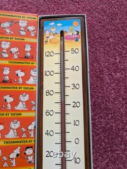 Thermomètre vintage Snoopy Peanuts des années 70 par Sybron/Taylor Charlie Brown