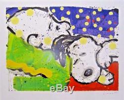 Tom Everhart Boring Ronflement Snoopy Charlie Brown Hs / # Peanuts Woodstock Litho