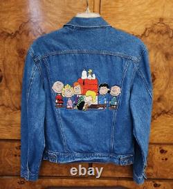 Trop mignon ! Veste en jean en coton Peanuts Charlie Brown-Snoopy Taille adulte L/XL