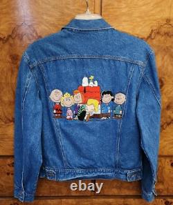 Trop mignon ! Veste en jean en coton Peanuts Charlie Brown-Snoopy Taille adulte L/XL