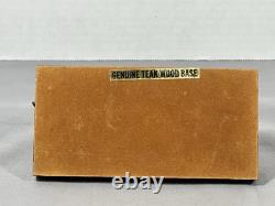 Trophée Aviva Snoopy Sparkies Charlie Brown Base en Bois Teck Rareté Vintage À LIRE