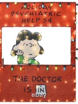 Un Noël de Charlie Brown 2D Cabine d’aide psychiatrique de Lucy en extérieur de Noël