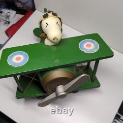United Future Syndicate Boîte à musique Snoopy as de l’aviation des années 70, article de personnage, vert