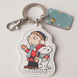 Usj Snoopy Charlie Brown Véritable En Cuir Porte-clés Charm