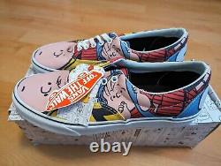 VANS Era x PEANUTS Gang Snoopy Charlie Brown Imprimé de bande dessinée Vintage US pour hommes 10