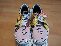 VANS Era x PEANUTS Gang Snoopy Charlie Brown Imprimé de bande dessinée Vintage US pour hommes 10