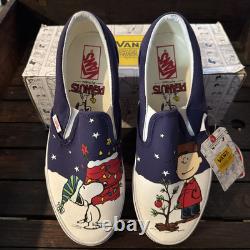 VANS NOËL PEANUTS CHARLIE BROWN & SNOOPY. NEUF DANS LA BOÎTE Taille homme 8 femme 9,5