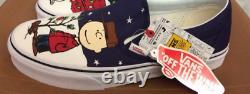 VANS Peanuts Classic Slip-On Modèle de Noël Taille US 8 Charlie Brown Snoopy F/S