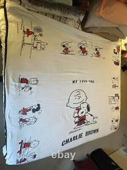 VTG NOUS T' AIMONS CHARLIE BROWN Couverture 1966 United Syndicate 99 X 94 Snoopy