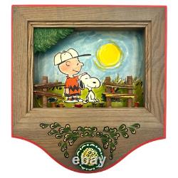 VTG années 1970 ANRI Italie Peanuts Charlie Brown Snoopy Diorama Musical Thorens Mvmt