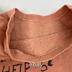 VTG années 60 Peanuts Snoopy Charlie Brown Sweatshirt Norwich Mayo Spruce Dessin à la main