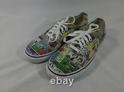 Vans Peanuts Chaussures Snoopy Comics Gang Charlie Brown Skate Taille M 6.5 W 8 Euc
