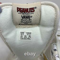 Vans Peanuts Half Cab Snoopy Crème Famille Sneakers Taille Homme 9 Marshmallow