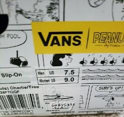 Vans Rare Christmas Charlie Brown & Snoopy. New Boxed Cond Hommes Us 7,5 Ws 9 Boxed
