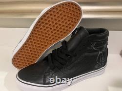 Vans Sk8 Hi Peanuts Snoopy Cuir Noir Embossé Collaboration Supreme Charlie Brown 8.5