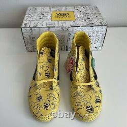 Vans Sk8-hi Peanuts Charlie Brown Snoopy Taille 10.5 Mint Gem Rare Limited Edition