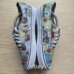 Vans X Peanuts Comics Hommes Chaussures Taille 11.5 Snoopy Authentique Charlie Brown