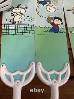 Ventilateur de plafond et lumière pour enfants Peanuts Sports SNOOPY CHARLIE BROWN Tennis 1958 complet