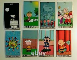 Very Rare Peanuts Tarot Deck 78 Cartes Oop Htf Charlie Brown, Snoopy, Lucy