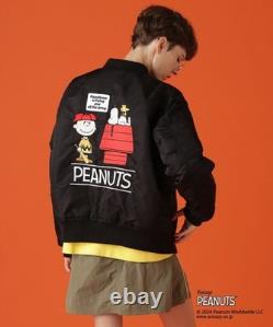 Veste MA-1 AVIREX×Peanuts pour femme Snoopy Charlie Brown neuve avec étiquettes