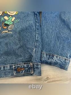 Veste en jean vintage Knott's Camp Snoopy Peanuts USA Charlie Brown Snoopy années 80