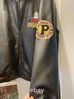 Veste en simili cuir Peanuts Snoopy Charlie Brown XL