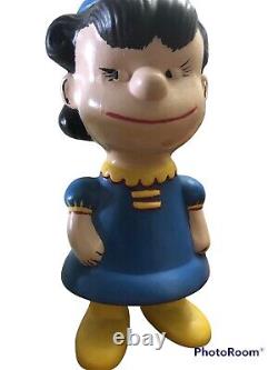 Vieilles Arachides Peintes À La Main Figurines En Céramique 4pcs Charlie Brown Lucy Snoopy