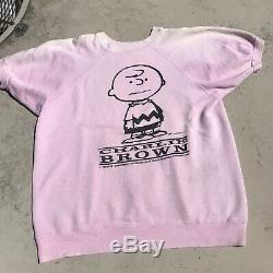 Vintage Charlie Brown Peanuts Mayo Spruce Sweat-shirt Pull Moyen Snoopy