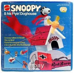 Vintage Charlie Brown Snoopy Flying Doghouse Red Baron Vertibird Sealed Nib Box