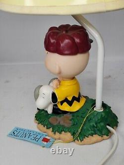 Vintage Peanuts Westland #8265 Charlie Brown & Snoopy Lampe, Excellent État