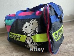 Vintage Rare Snoopy Charlie Brown Peanuts Knots Duffle Bag 1958 Great Condition