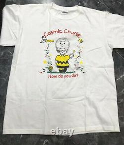 Vintage T Shirt Cosmic Charlie How Do You Do Snoopy Anvil Blanc Charlie Brown