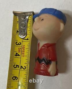 Voitures en caoutchouc vintage Charlie Brown Snoopy Linus Lucy 1952 Orig Peanuts Schulz