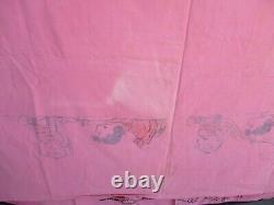 Vtg 1969 Charles Schulz, LUCY, PEANUTS Drap de lit taille jumelle, Charlie Brown Snoopy