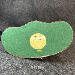 Vtg Danbury Mint Le Temps de Noël Est Arrivé Charlie Brown Peanuts Snoopy Éclairé