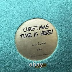 Vtg Danbury Mint Le Temps de Noël Est Arrivé Charlie Brown Peanuts Snoopy Éclairé