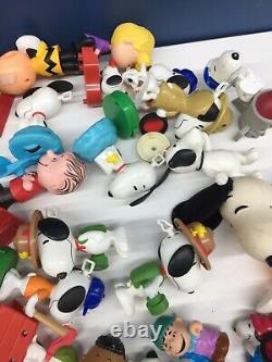 Vtg Moderne Mixte Lot 10 Lbs Peanuts Snoopy Charlie Brown Figurines De Jouets Happy Meal
