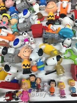 Vtg Moderne Mixte Lot 11 Lbs Peanuts Snoopy Charlie Brown Figurines De Jouets Happy Meal