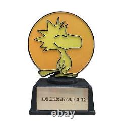 WOODSTOCK 1972 TROPHÉE PEANUTS Charlie Brown Snoopy Figurine Vintage VTG