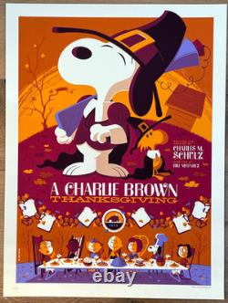 Whalen A CHARLIE BROWN THANKSGIVING édition limitée Peanuts Snoopy impression