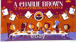 Whalen A CHARLIE BROWN THANKSGIVING édition limitée Peanuts Snoopy impression