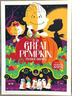 Whalen LA GRANDE CITROUILLE, CHARLIE BROWN – Estampe Peanuts Snoopy signée en édition limitée
